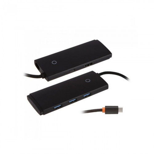 USB-Hub Baseus Lite Series 5-Port Type-C HUB Docking Station (Type-C to HDMI+USB3.0*3+PD) Black