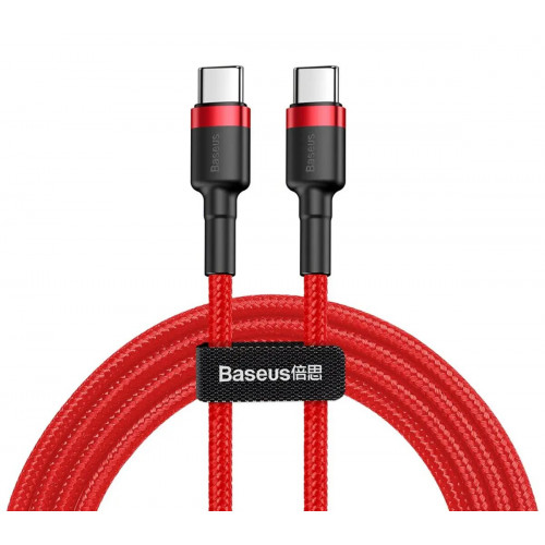 Кабель Baseus Cafule USB Cable Type-C-Type-C 3A 1m Red