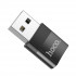 Кабель-перехiдник HOCO UA17 USB Male to Type-C female USB2.0 adapter Black