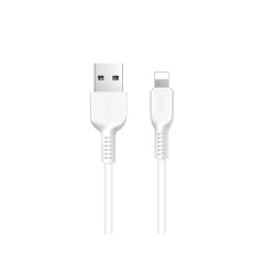 Кабель HOCO X13 USB to iP 2.4A, 1m, PVC, PVC connectors, White (6957531061151)