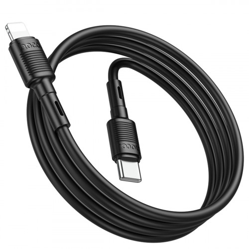 Кабель HOCO X83 Type-C to iP 2.4A, 1m, PVC, PVC connectors, Black