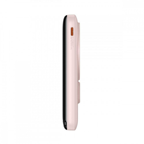 Зовнішній акумулятор Baseus Magnetic Bracket Wireless Fast Charge Power Bank 10000mAh 20W Pink (With cable Type-C to Type-C 60W（20V/3A)