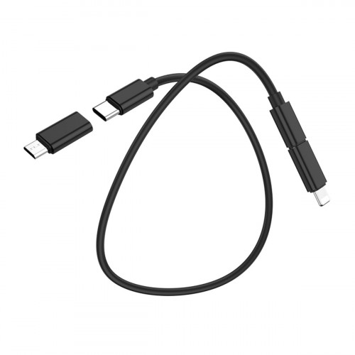 Кабель HOCO U86 Treasure charging data cable with storage case Black