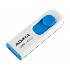 Flash A-DATA USB 2.0 C008 64Gb White/Blue (AC008-64G-RWE)