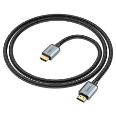 Кабель HOCO US03 HDTV 2.0 Male to Male 4K HD data cable(L=1M) Black