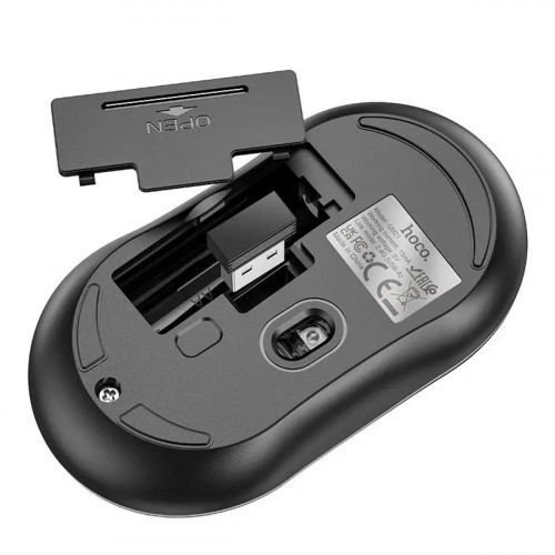 Миша Hoco GM21 Platinum 2.4G business wireless mouse Black Yellow