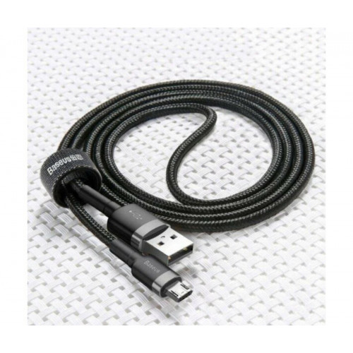 Кабель Baseus Cafule Cable USB For Micro 1.5A 2m Gray+Black