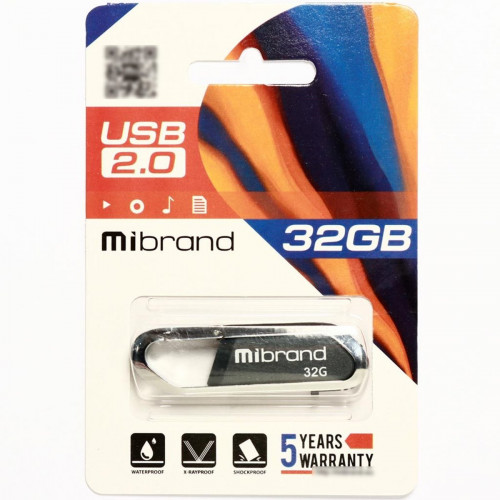 Flash Mibrand USB 2.0 Aligator 32Gb Grey