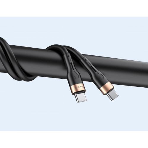 Кабель CHAROME C23-04 USB-C to USB-C charging data cable Black