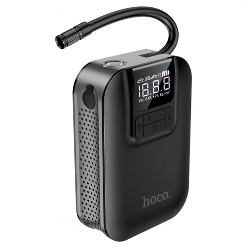 Автомобільний насос HOCO S53 Breeze portable smart air pump Black