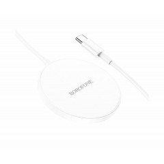 Бездротовий зарядний пристрій BOROFONE BQ17 Original series magnetic wireless fast charger White