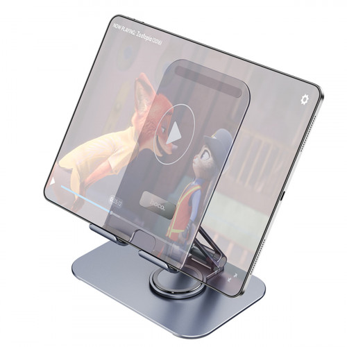 Тримач для мобільного HOCO PH50 Plus Ivey dual axis rotating metal tablet desktop holder