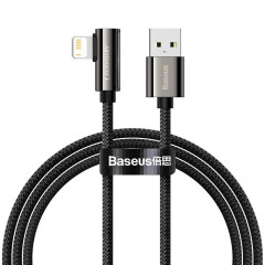 Кабель Baseus Legend Series Elbow Fast Charging Data Cable USB to iP 2.4A 2m Black (CALCS-A01)