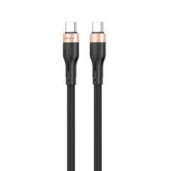 Кабель CHAROME C23-04 USB-C to USB-C charging data cable Black (6974324910779)