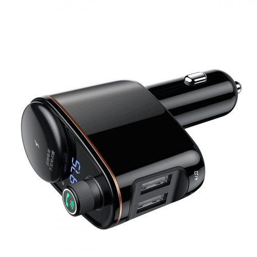 АЗП з FM-модулятор Baseus Locomotive Wireless MP3 Vehicle Charger Black