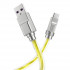 Кабель HOCO U113 Solid 100W silicone charging data cable Type-C Gold