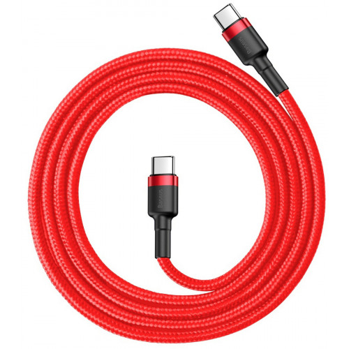 Кабель Baseus Cafule USB Cable Type-C-Type-C 3A 1m Red