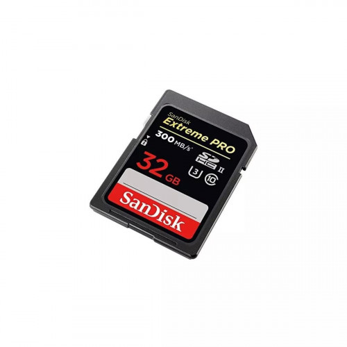SDXC (UHS-II U3) SanDisk Extreme Pro 32Gb class 10 V90 (R300MB/s, W260MB/s)
