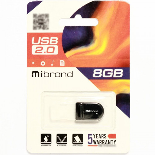 Flash Mibrand USB 2.0 Scorpio 8Gb Black