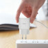 Мережевий зарядний пристрій HOCO C59A Mega joy double port charger for Type-C White