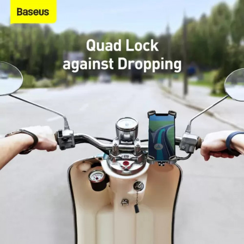 Велотримач для мобiльного Baseus Quick to take cycling Holder (Applicable for bicycle and Motorcycle）Black