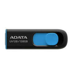 Flash A-DATA USB 3.2 UV 128 128Gb Black/Blue (AUV128-128G-RBE)