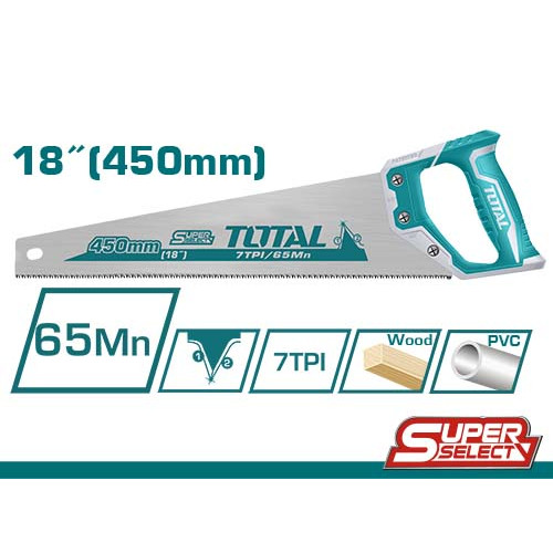 Ножівка TOTAL THT55450 7 зубів на дюйм, довжина 450мм.