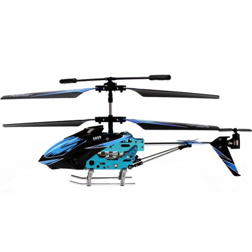 Вертоліт на пульті 3-к і/ч мікро WL Toys S929 з автопілотом (синій) 