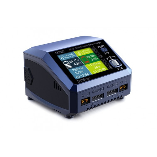 Зарядний пристрій дуо SkyRC D100neo 100W/200W з/БП універсальний (SK-100199)
