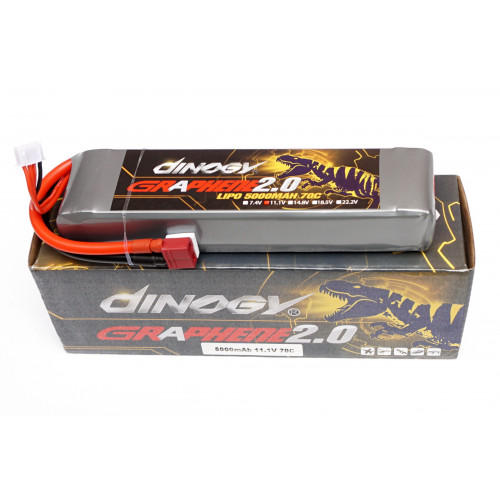 Акумулятор для квадрокоптера Dinogy G2.0 Li-Pol 5000 мАг 11.1 В 29x48x165 мм T-Plug 70C