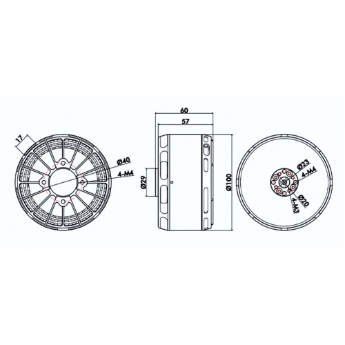 Мотор T-Motor U13 II KV130 5659W для мультикоптерів