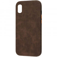Шкіряний чохол Croco Leather для Apple iPhone XR (6.1")
