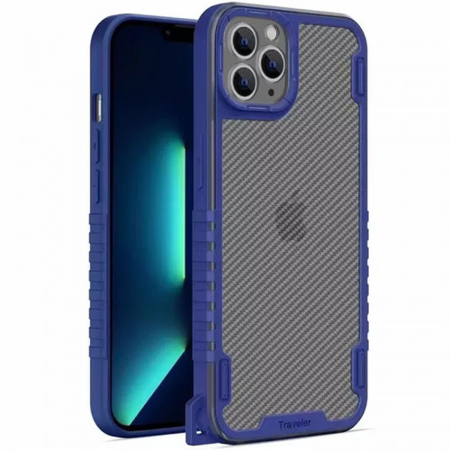 Чохол TPU+PC TRAVEL Carbon для Apple iPhone 12 Pro (6.1