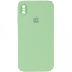 Чохол Silicone Case Square Full Camera Protective (AA) для Apple iPhone XS / X (5.8")