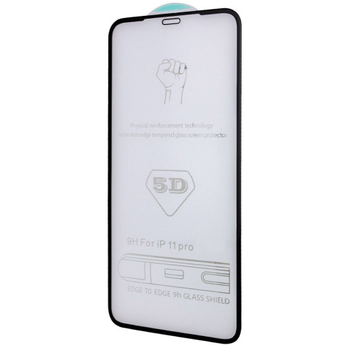 Захисне скло 5D Hard (full glue) (тех.пак) для Apple iPhone 11 Pro (5.8