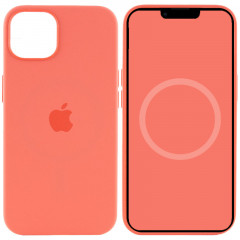 Чохол Silicone case (AAA) full with Magsafe and Animation для Apple iPhone 13 (6.1")