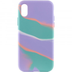 Чохол Silicone case full Aquarelle для Apple iPhone XR (6.1")