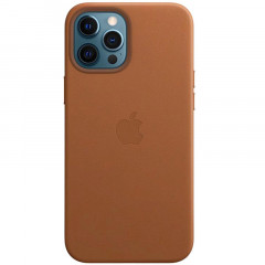 Шкіряний чохол Leather Case (AAA) with MagSafe для Apple iPhone 12 Pro Max (6.7")