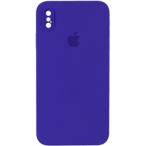 Чохол Silicone Case Square Full Camera Protective (AA) для Apple iPhone XS / X (5.8