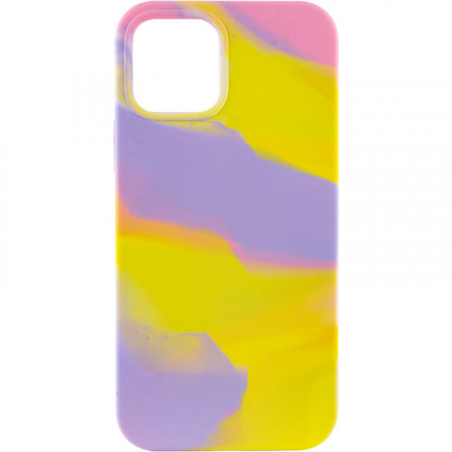 Чохол Silicone case full Aquarelle для Apple iPhone 12 Pro / 12 (6.1