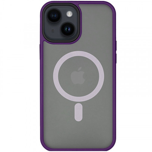 TPU+PC чохол Metal Buttons with MagSafe для Apple iPhone 14 (6.1
