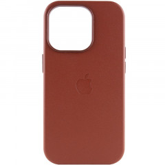 Шкіряний чохол Leather Case (AAA) with MagSafe для Apple iPhone 14 Pro Max (6.7")